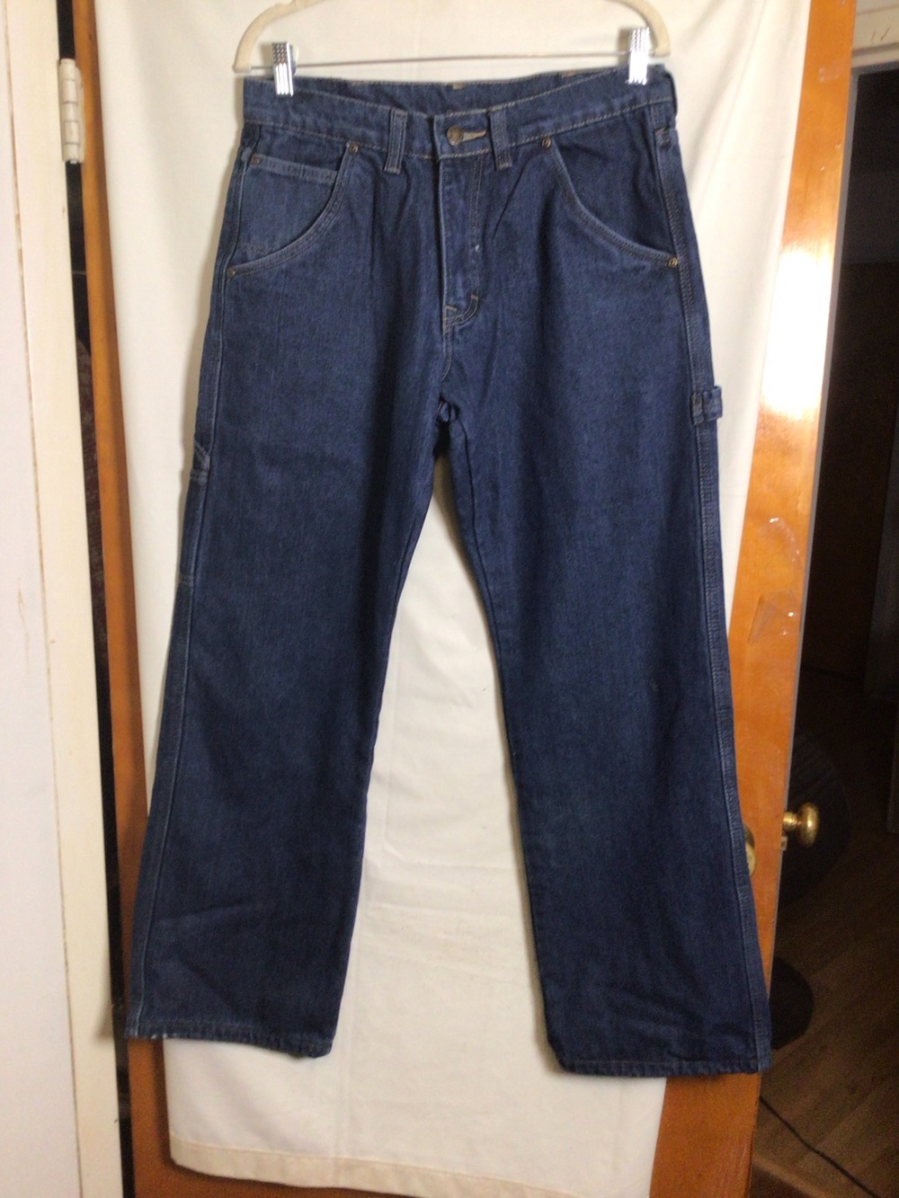 SMITH’S ?Workwear denim  wide leg  jeans with flannel lining 
SZ 34x34 durable